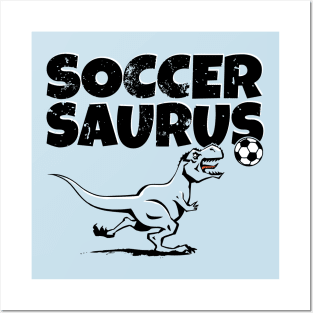 Soccer Dinosaur Posters and Art